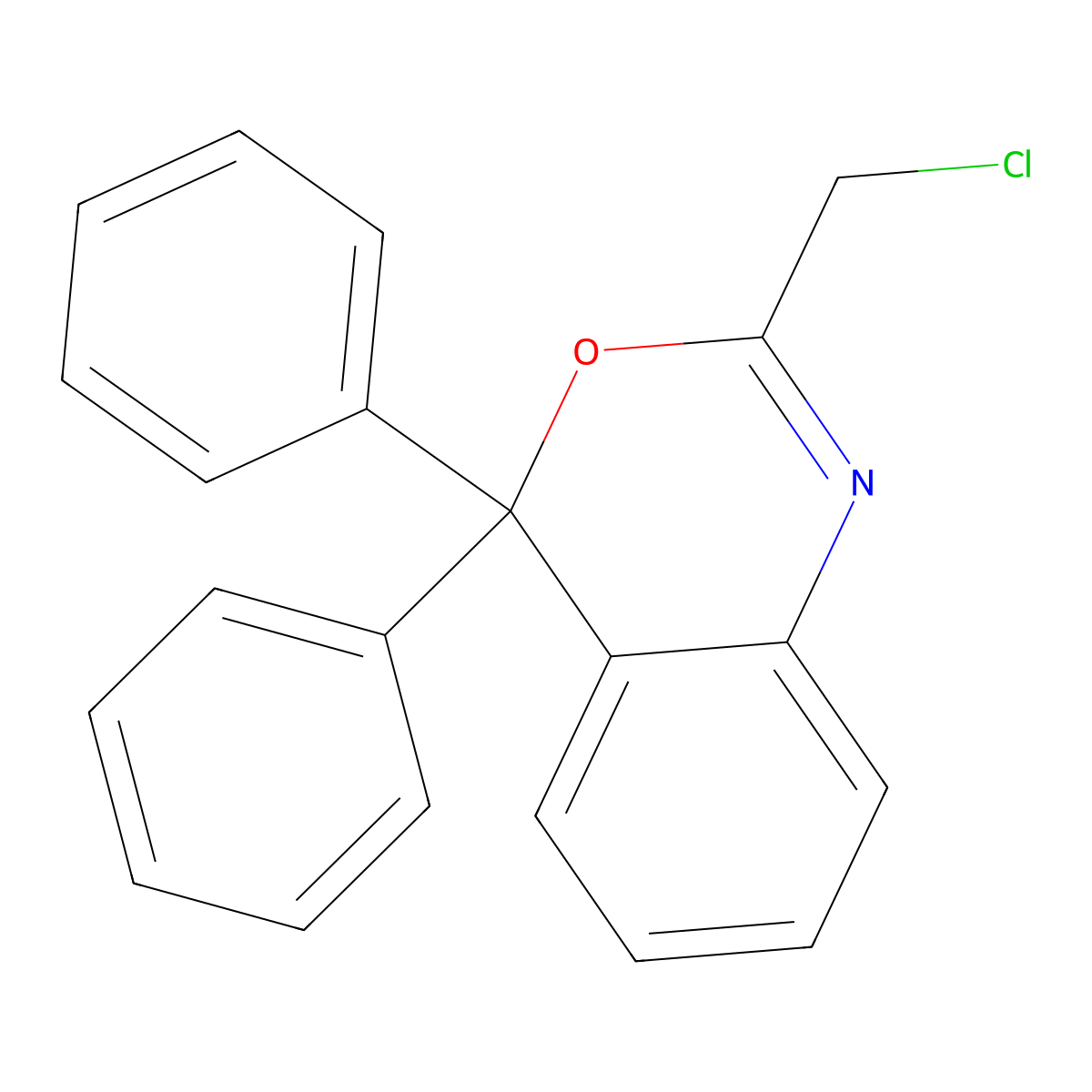 2-(Chloromethyl)-4,4-diphenyl-4H-3,1-benzoxazine molecular structure, CAS 153255-65-3