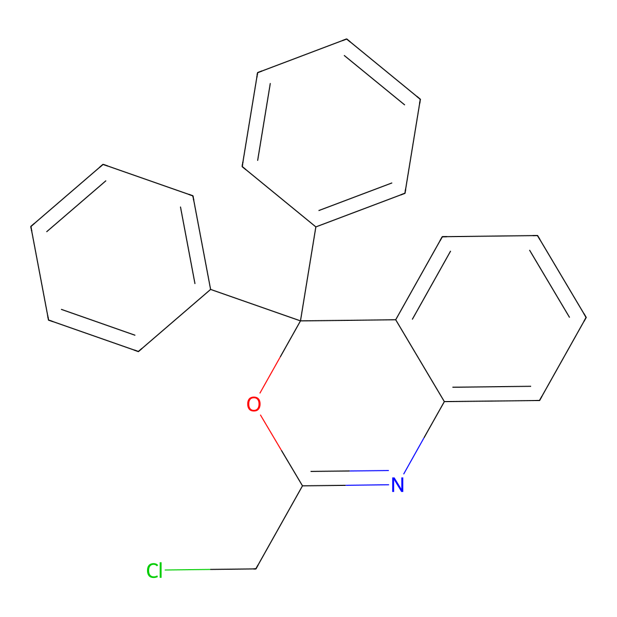 2-(Chloromethyl)-4,4-diphenyl-4H-3,1-benzoxazine molecular structure, CAS 153255-65-3