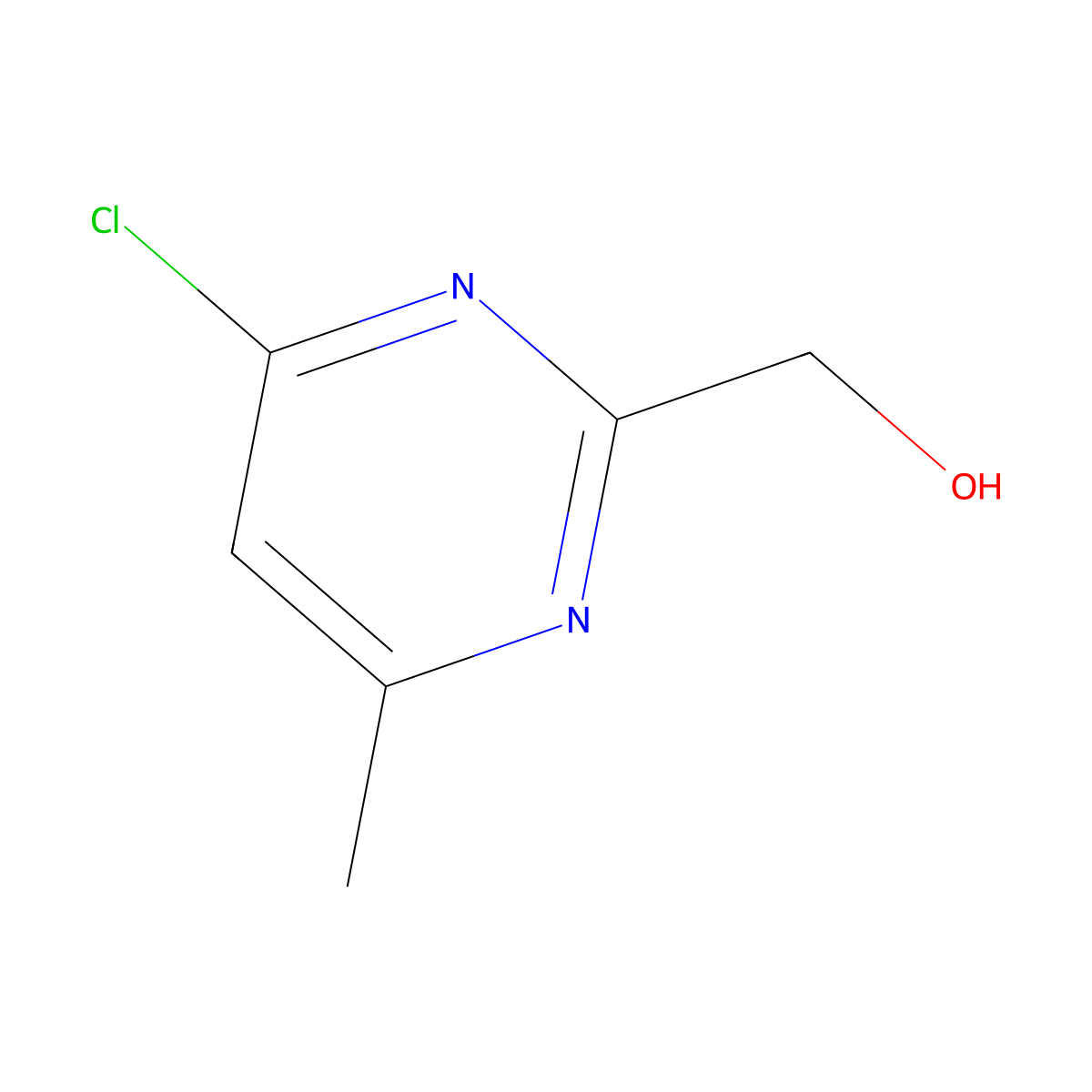 (4-Chloro-6-methylpyrimidin-2-yl)methanol molecular structure, CAS 1532612-40-0