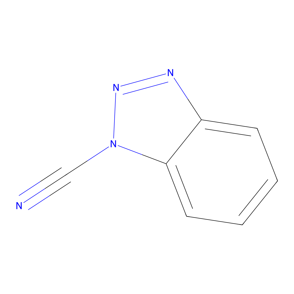 1-Cyanobenzotriazole molecular structure, CAS 15328-32-2