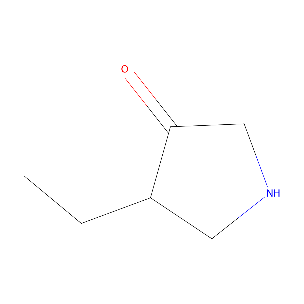 4-Ethylpyrrolidin-3-one molecular structure, CAS 1532807-10-5