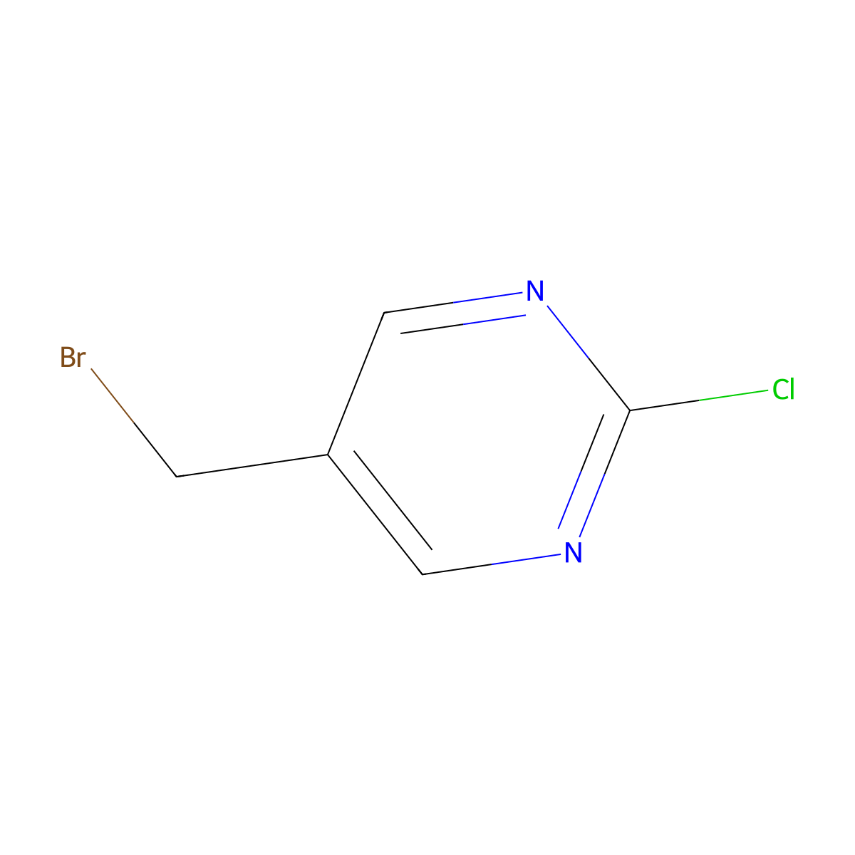 5-(Bromomethyl)-2-chloropyrimidine molecular structure, CAS 153281-13-1