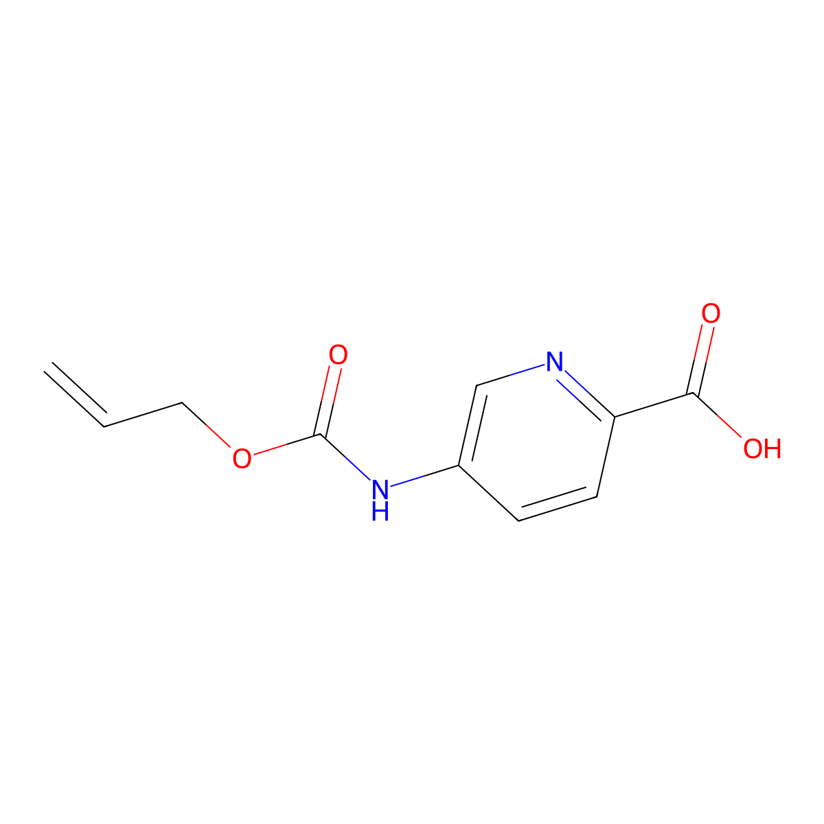 5-{[(Prop-2-en-1-yloxy)carbonyl]amino}pyridine-2-carboxylic acid molecular structure, CAS 1532824-79-5