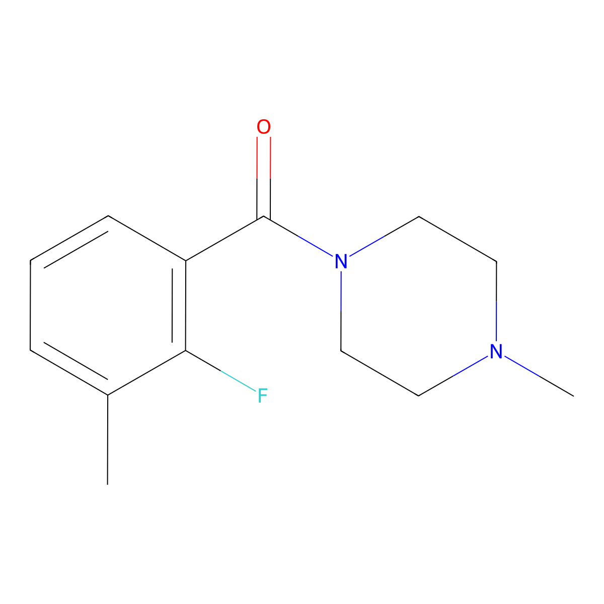 (2-Fluoro-3-methylphenyl)(4-methylpiperazin-1-yl)methanone molecular structure, CAS 1532860-73-3