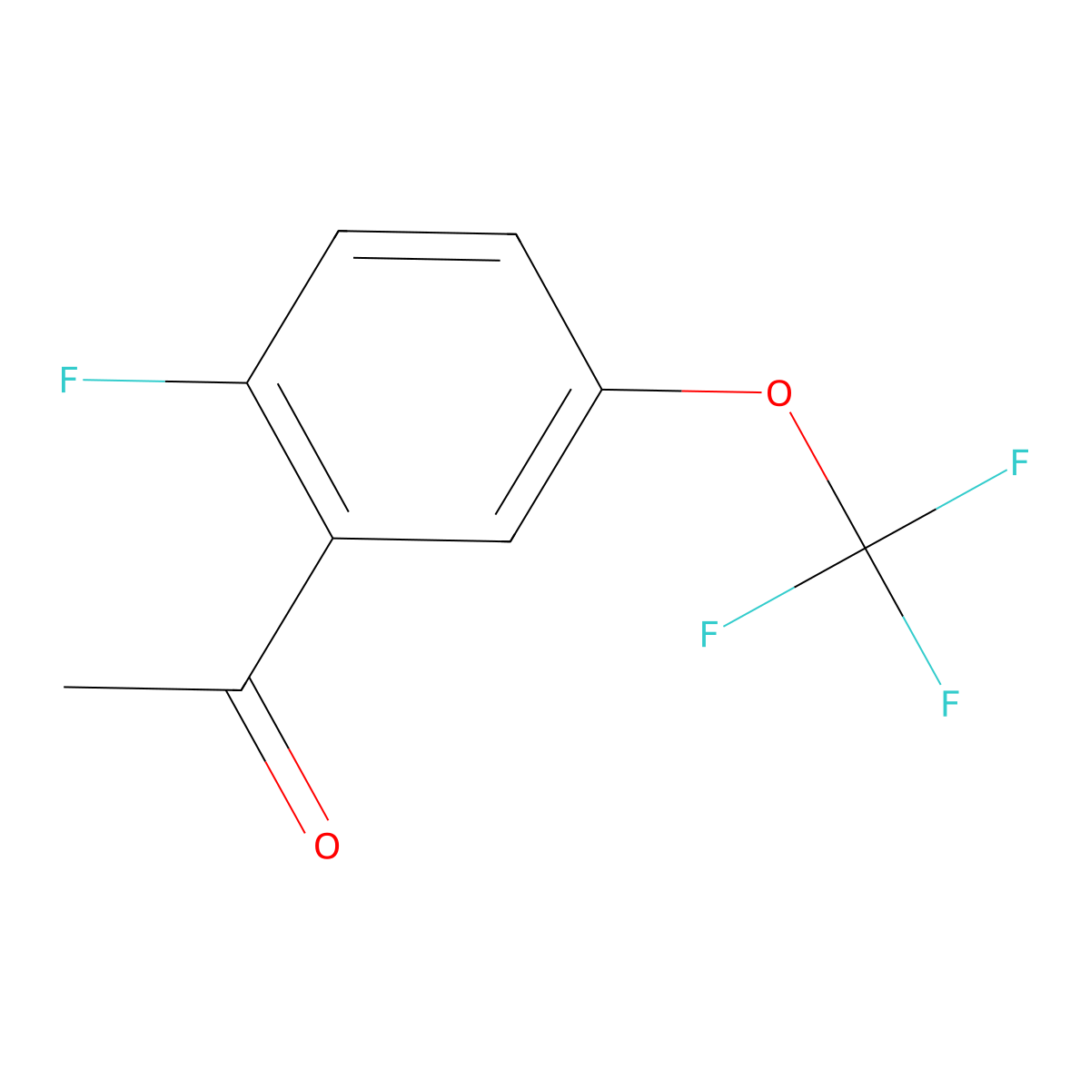 1-[2-Fluoro-5-(trifluoromethoxy)phenyl]ethan-1-one molecular structure, CAS 1532864-35-9