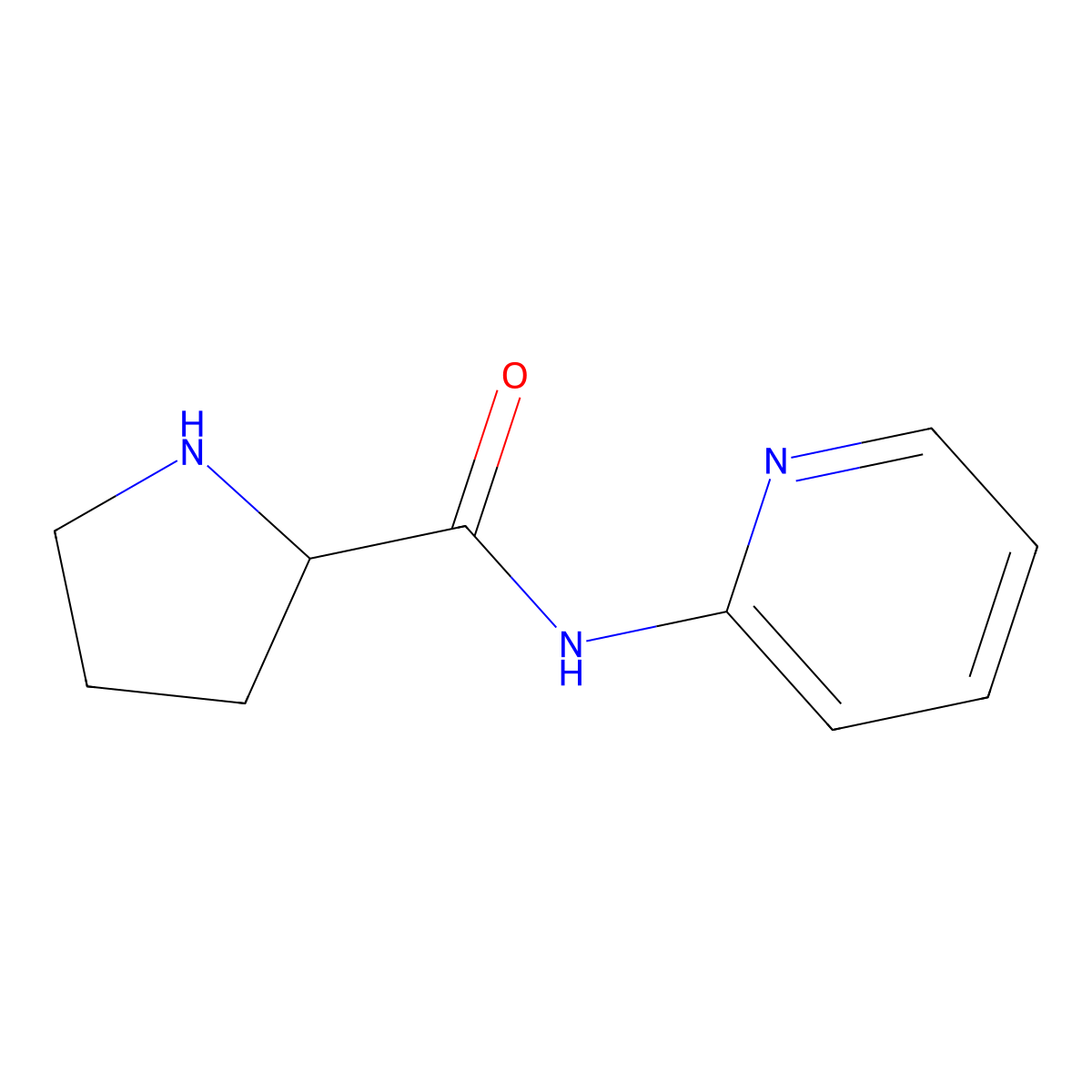 N-2-Pyridinyl-(S)-2-pyrrolidinecarboxamide 2HCl molecular structure, CAS 153290-91-6