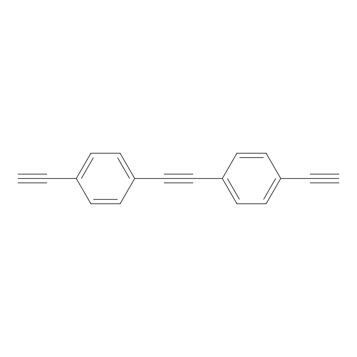 Bis(4-ethynylphenyl)acetylene molecular structure, CAS 153295-62-6