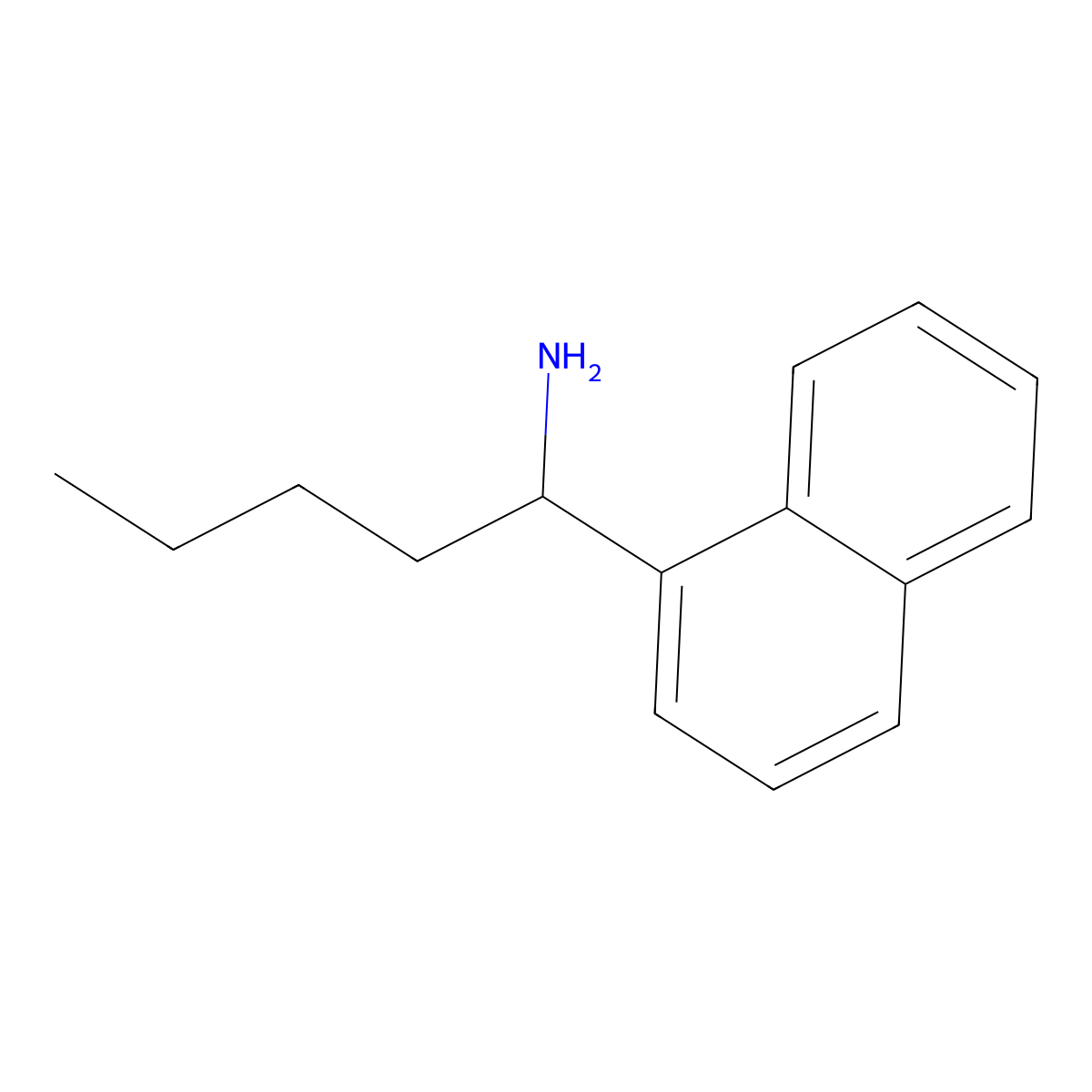 1-(Naphthalen-1-yl)pentan-1-amine molecular structure, CAS 15330-02-6