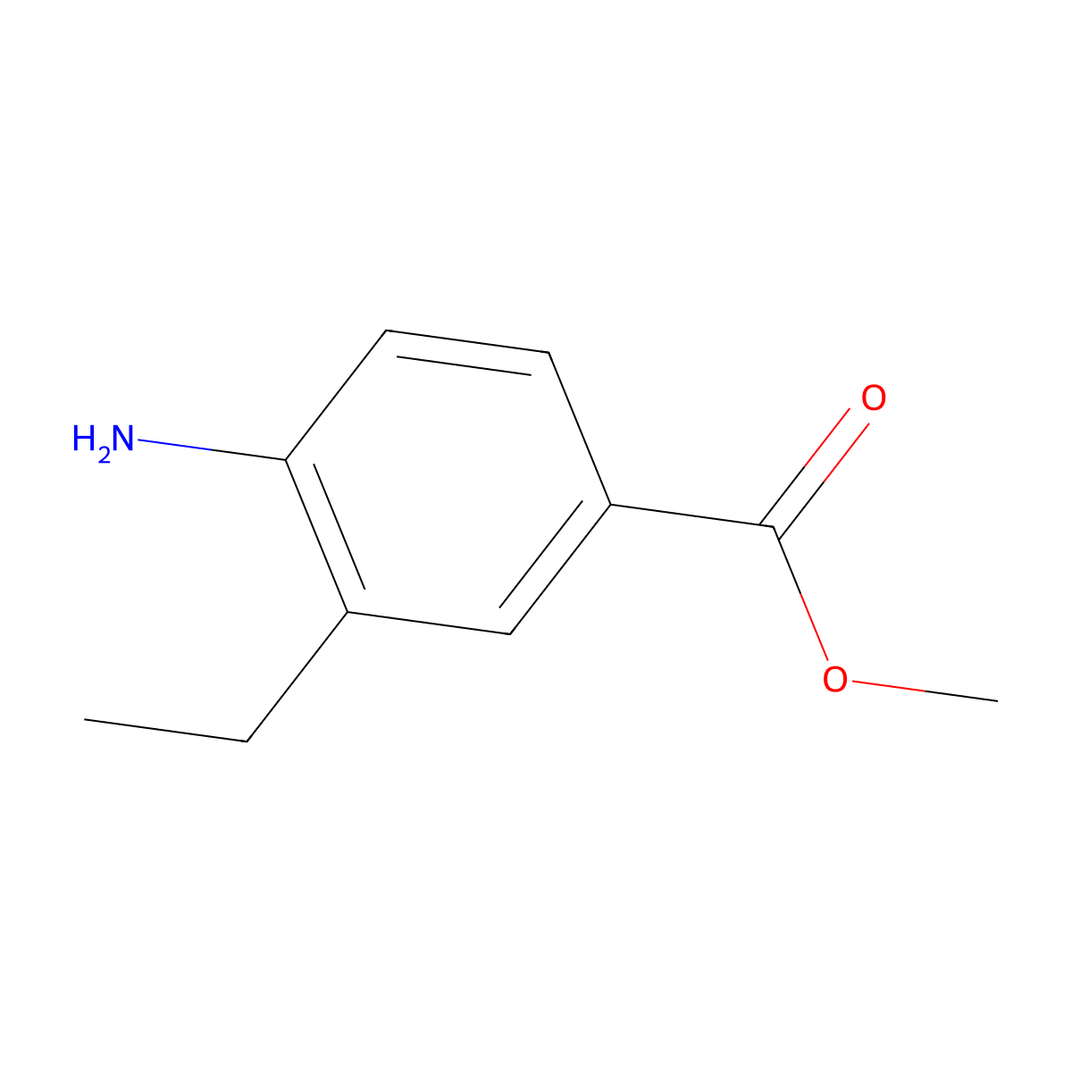 Methyl 4-amino-3-ethylbenzoate molecular structure, CAS 153304-75-7