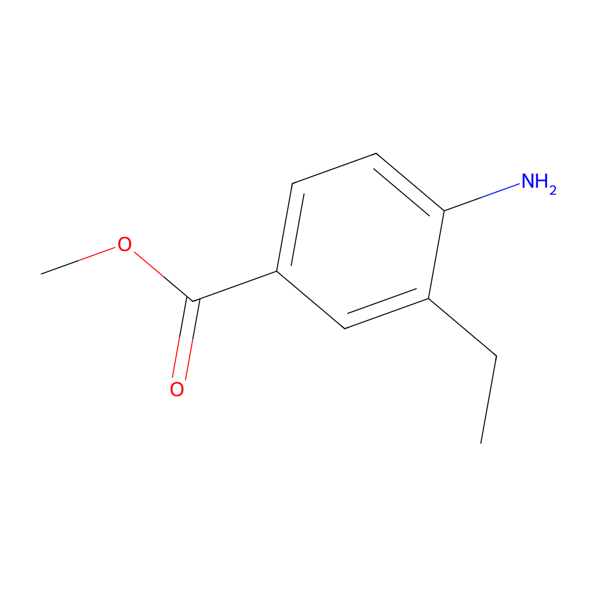 Methyl 4-amino-3-ethylbenzoate molecular structure, CAS 153304-75-7