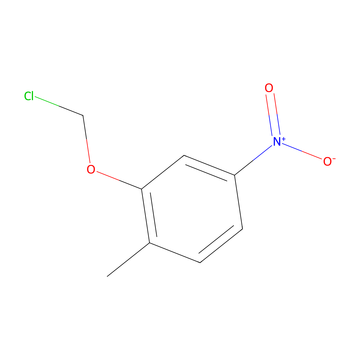 2-(Chloromethoxy)-1-methyl-4-nitrobenzene molecular structure, CAS 1533055-85-4