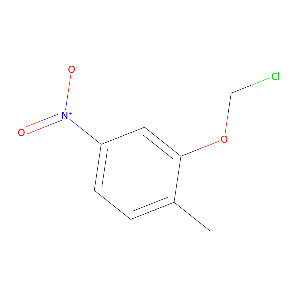 2-(Chloromethoxy)-1-methyl-4-nitrobenzene molecular structure, CAS 1533055-85-4