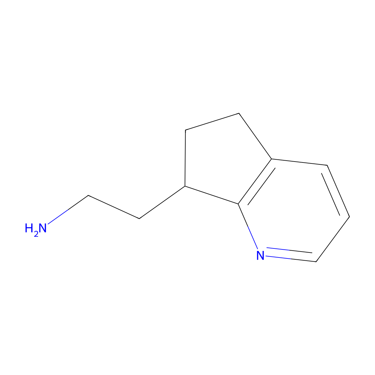2-{5h,6h,7h-Cyclopenta[b]pyridin-7-yl}ethan-1-amine molecular structure, CAS 1533173-75-9