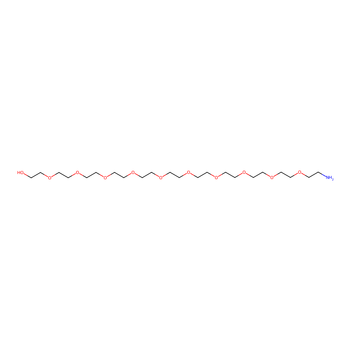 Amino-PEG11-alcohol molecular structure, CAS 15332-94-2