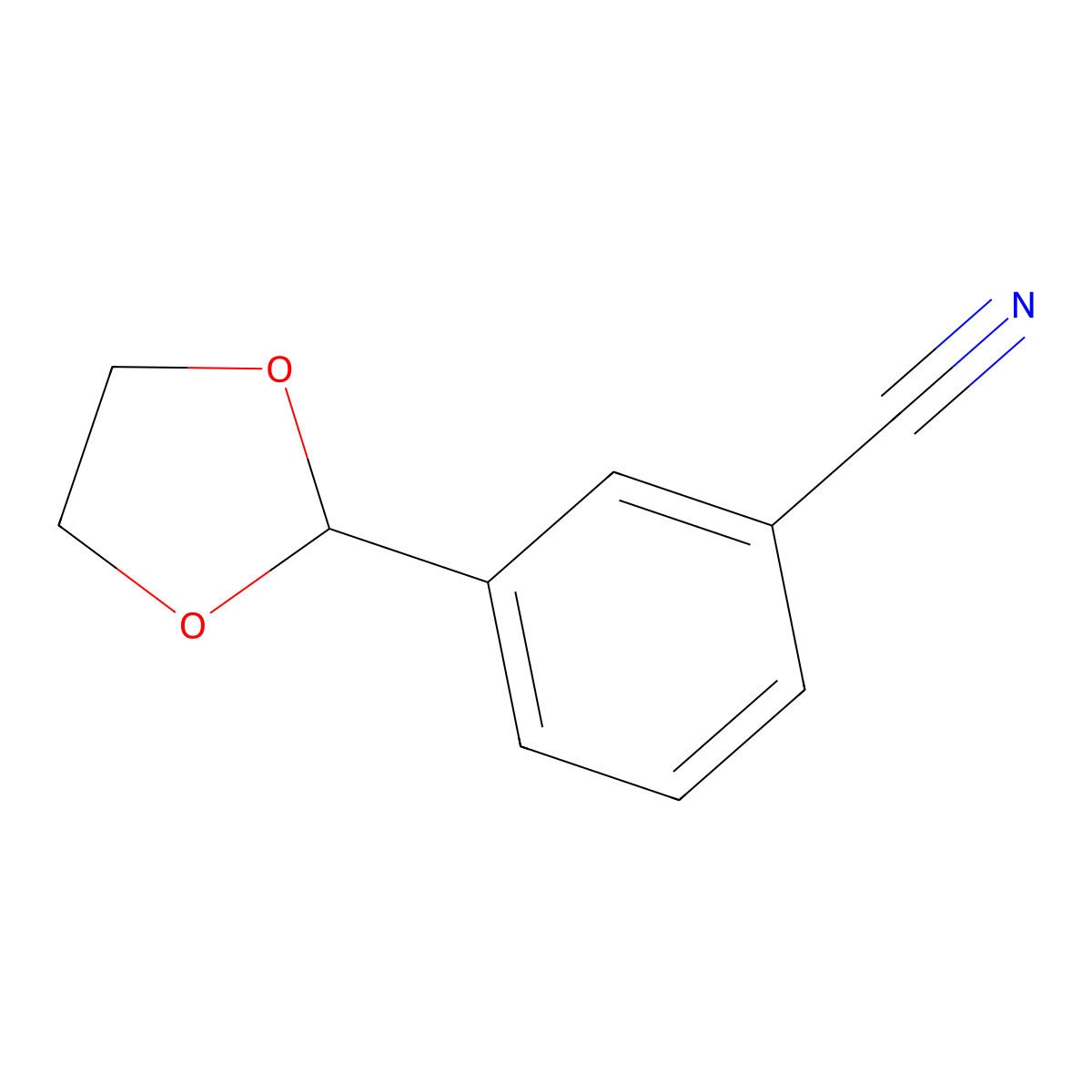 3-(1,3-Dioxolan-2-yl)benzonitrile molecular structure, CAS 153329-04-5