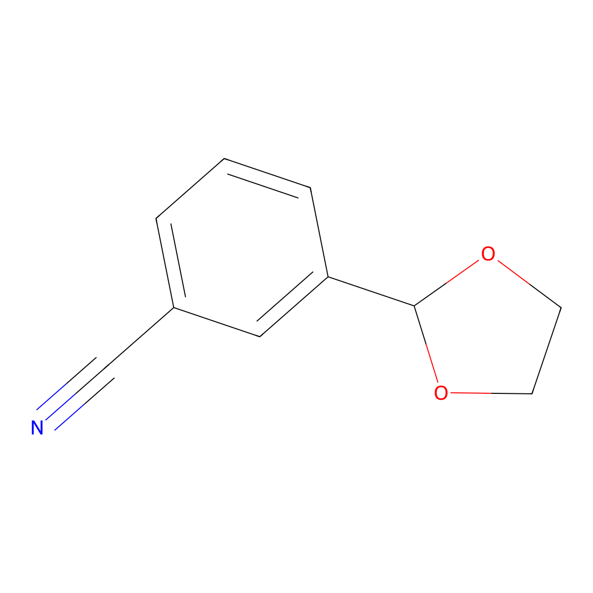 3-(1,3-Dioxolan-2-yl)benzonitrile molecular structure, CAS 153329-04-5
