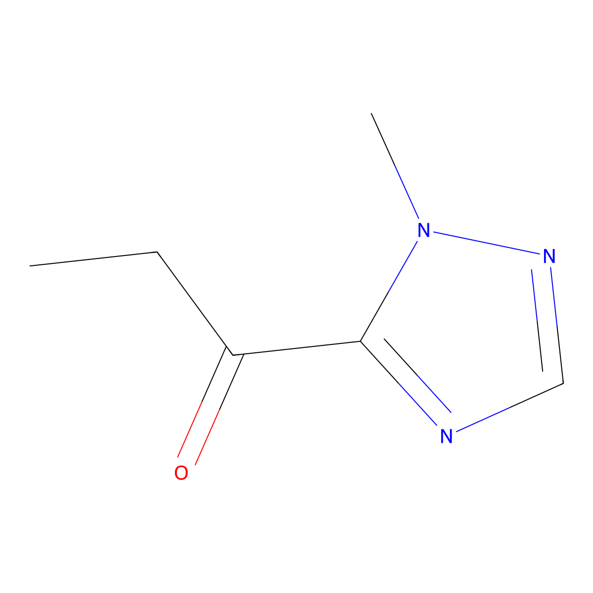 1-(1-Methyl-1H-1,2,4-triazol-5-yl)propan-1-one molecular structure, CAS 153334-14-6