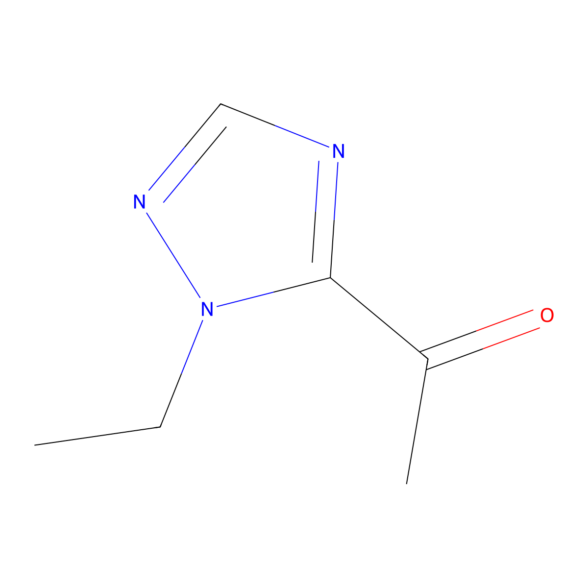 1-(1-ethyl-1H-1,2,4-triazol-5-yl)ethanone molecular structure, CAS 153334-25-9