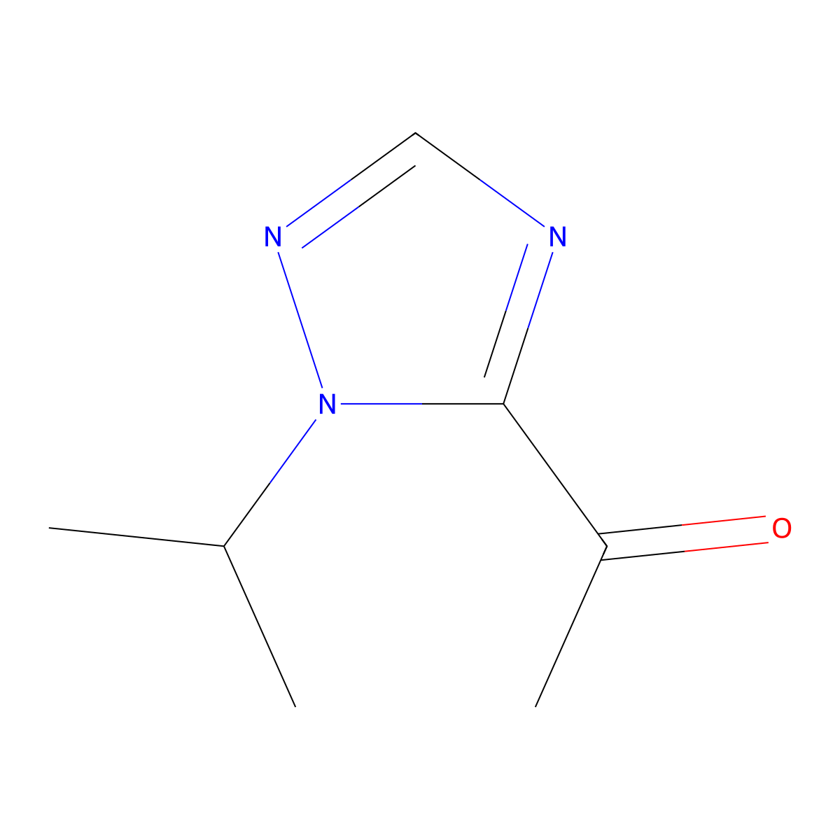 1-(1-Isopropyl-1H-1,2,4-triazol-5-YL)ethanone molecular structure, CAS 153334-26-0