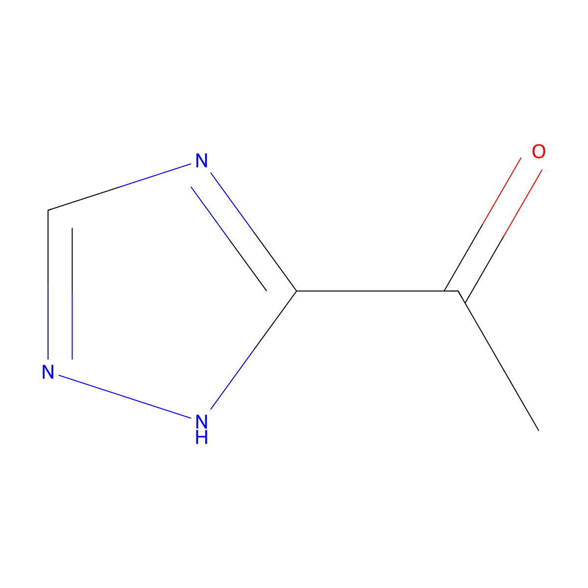 1-(1H-1,2,4-triazol-3-yl)ethan-1-one molecular structure, CAS 153334-29-3