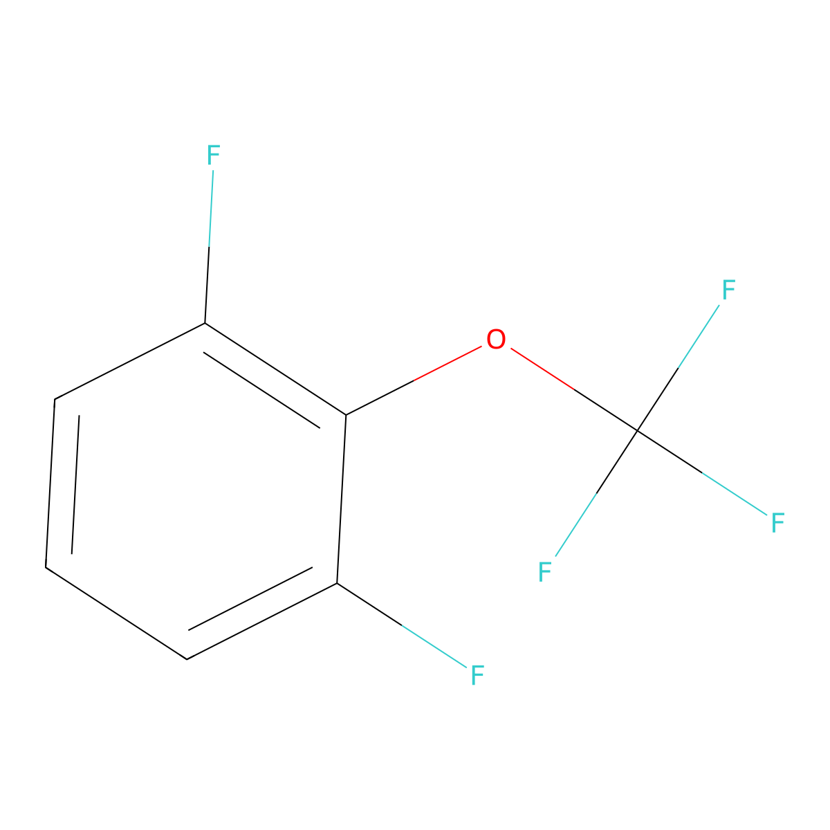 1,3-Difluoro-2-(trifluoromethoxy)benzene molecular structure, CAS 153338-23-9