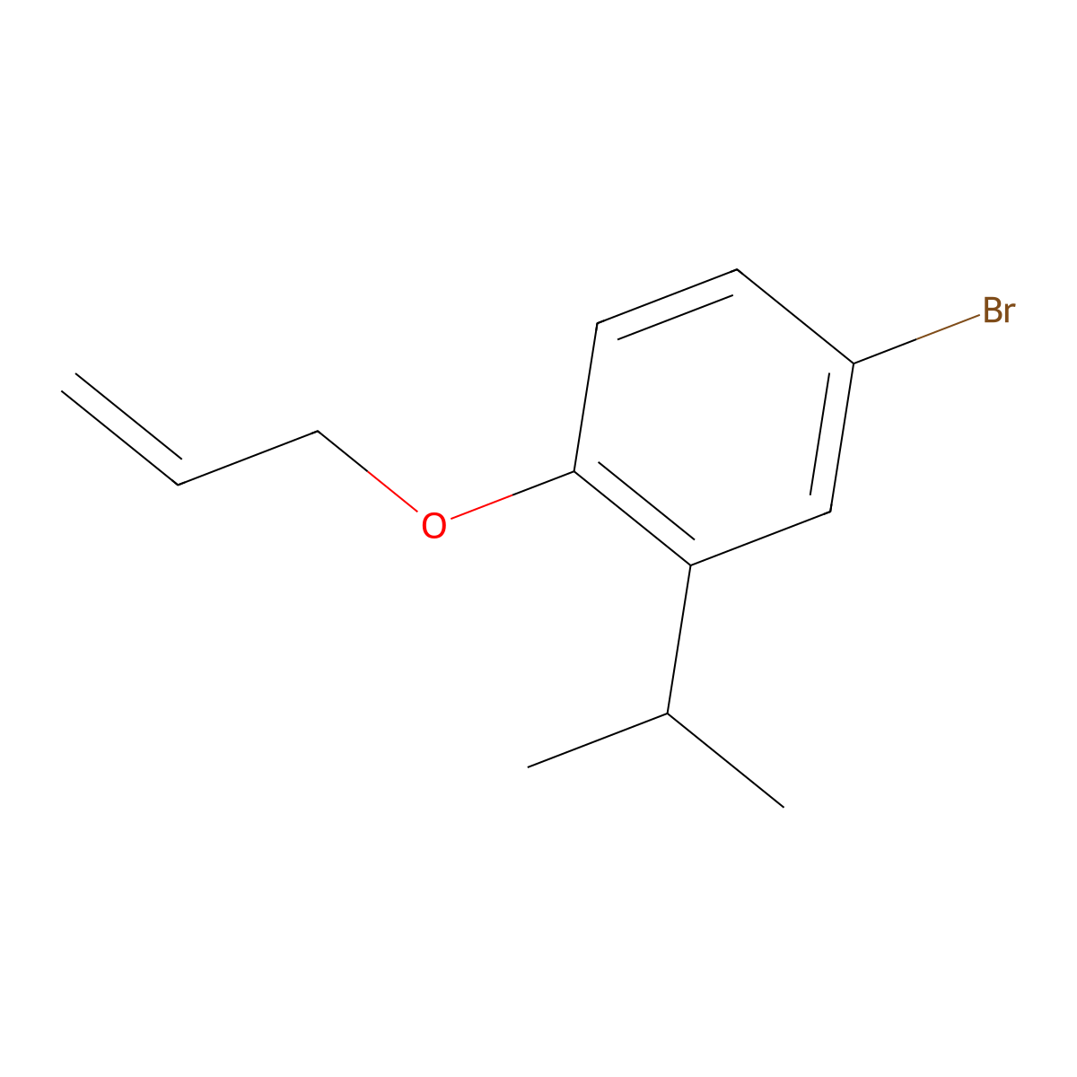 4-Bromo-1-(prop-2-en-1-yloxy)-2-(propan-2-yl)benzene molecular structure, CAS 153341-13-0