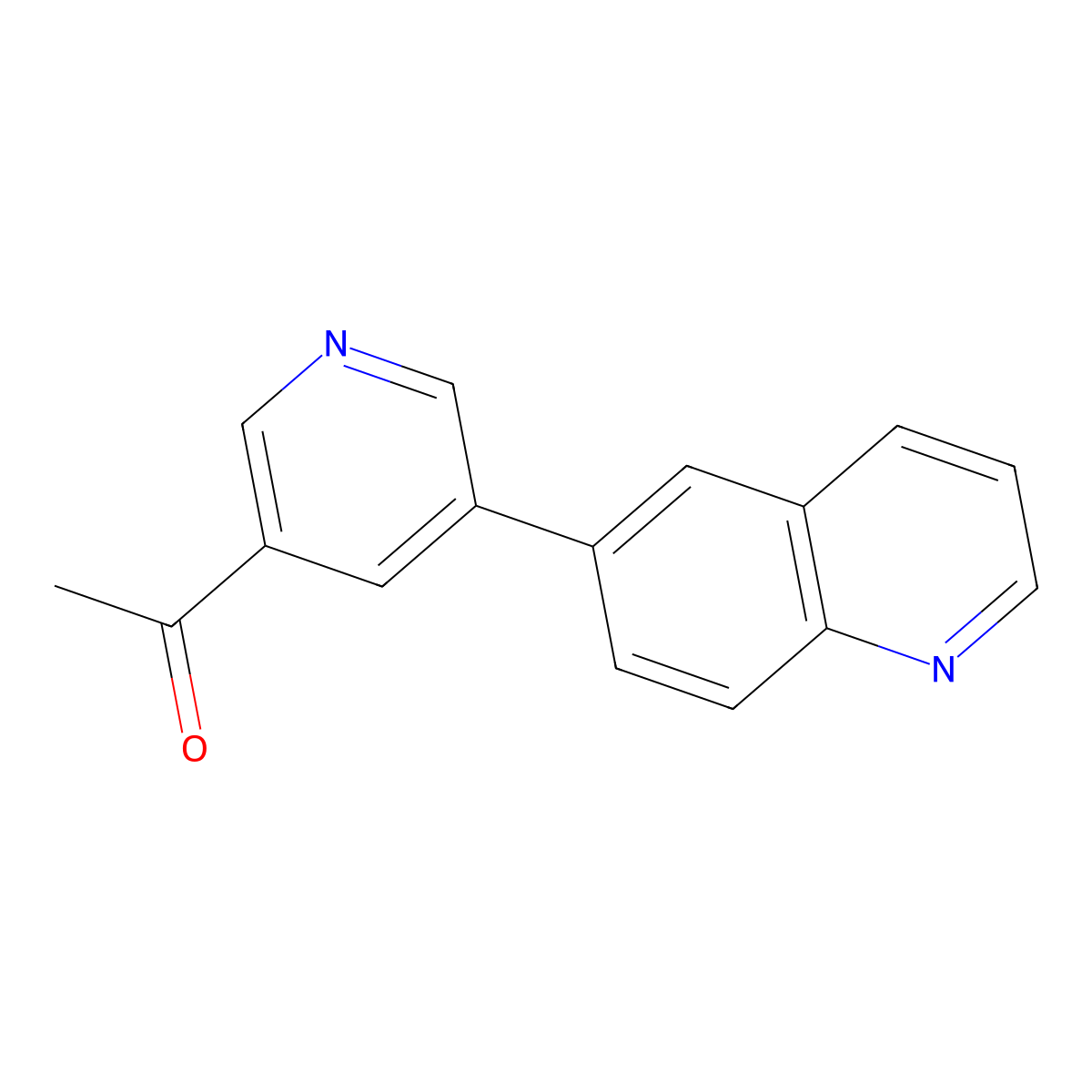 1-[5-(6-Quinolinyl)-3-pyridinyl]ethanone molecular structure, CAS 1533456-60-8