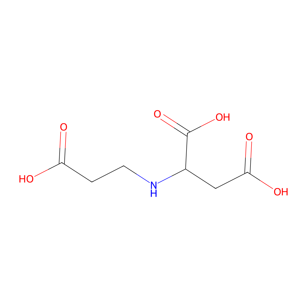 2-[(2-Carboxyethyl)amino]butanedioic acid molecular structure, CAS 153352-57-9