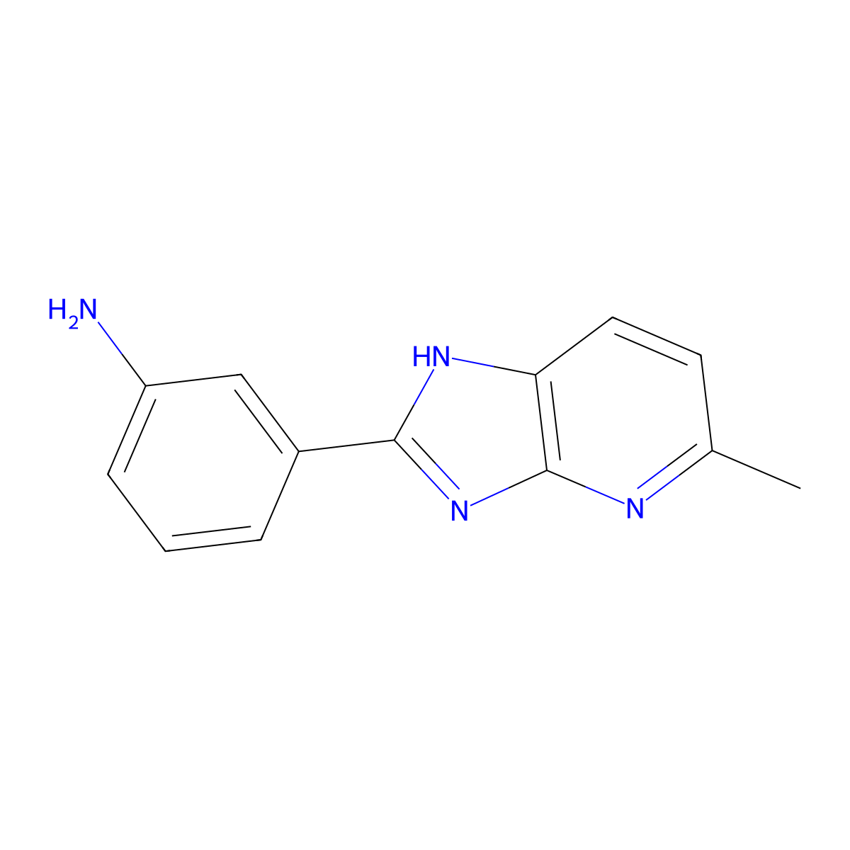 3-(5-methyl-3H-imidazo(4,5-b)pyridin-2-yl)aniline molecular structure, CAS 1533523-21-5