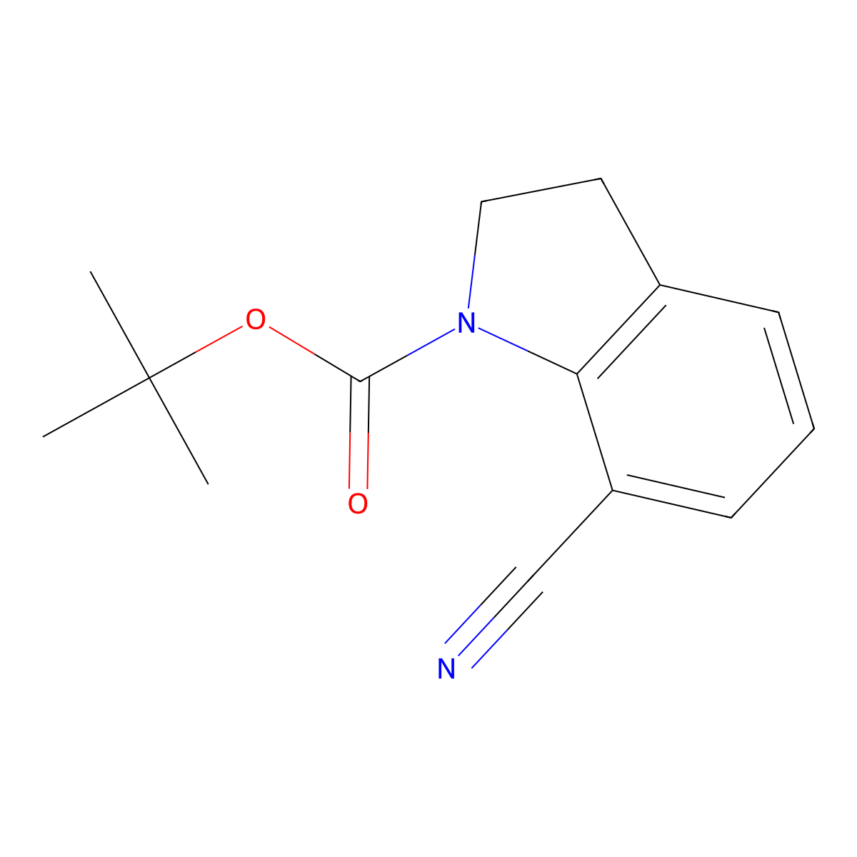 tert-Butyl 7-cyanoindoline-1-carboxylate molecular structure, CAS 1533564-73-6
