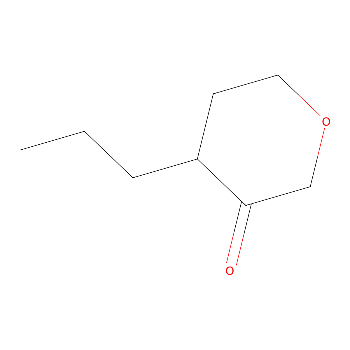 4-Propyloxan-3-one molecular structure, CAS 1533571-81-1