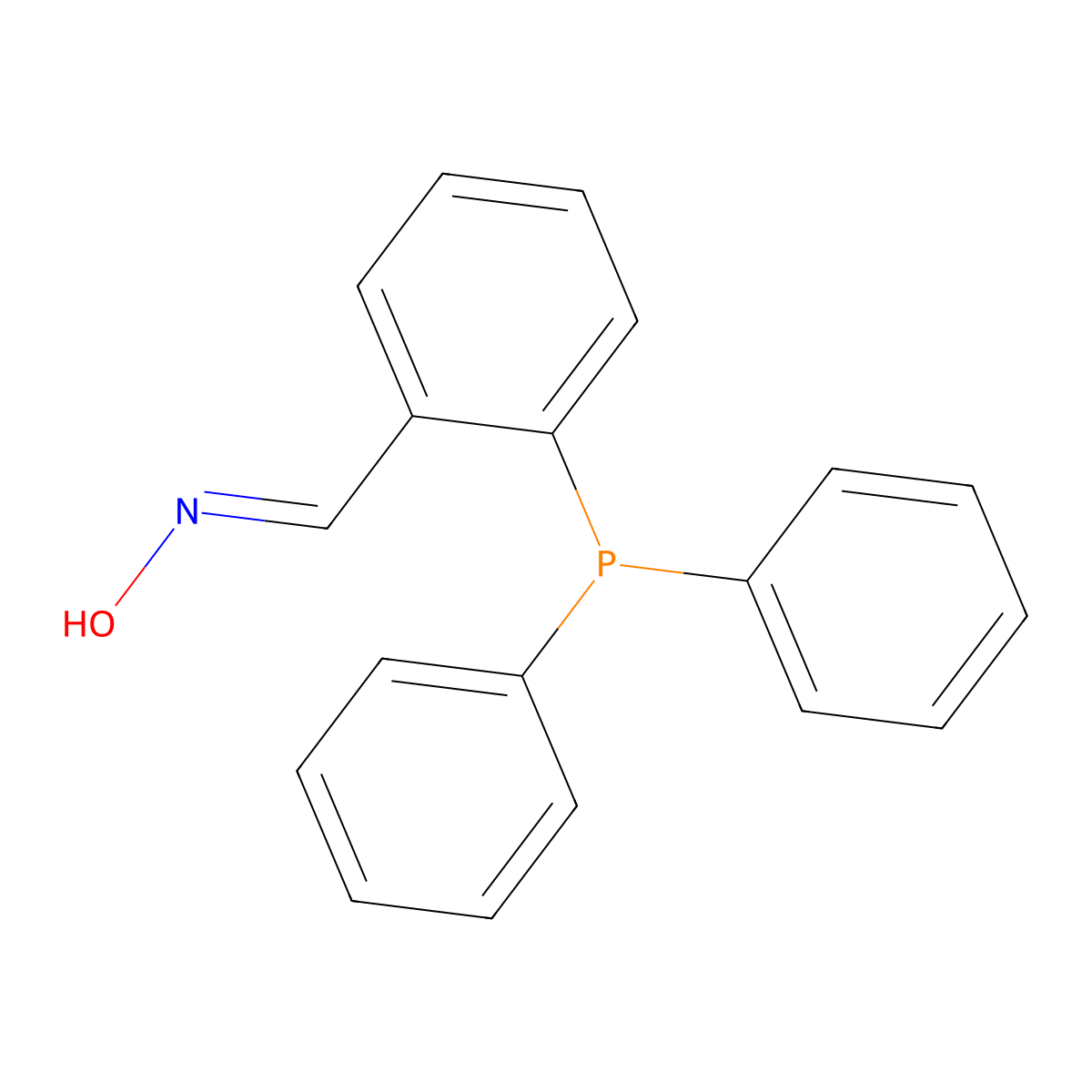 N-[2-(Diphenylphosphino)benzylidene]hydroxylamine molecular structure, CAS 153358-05-5