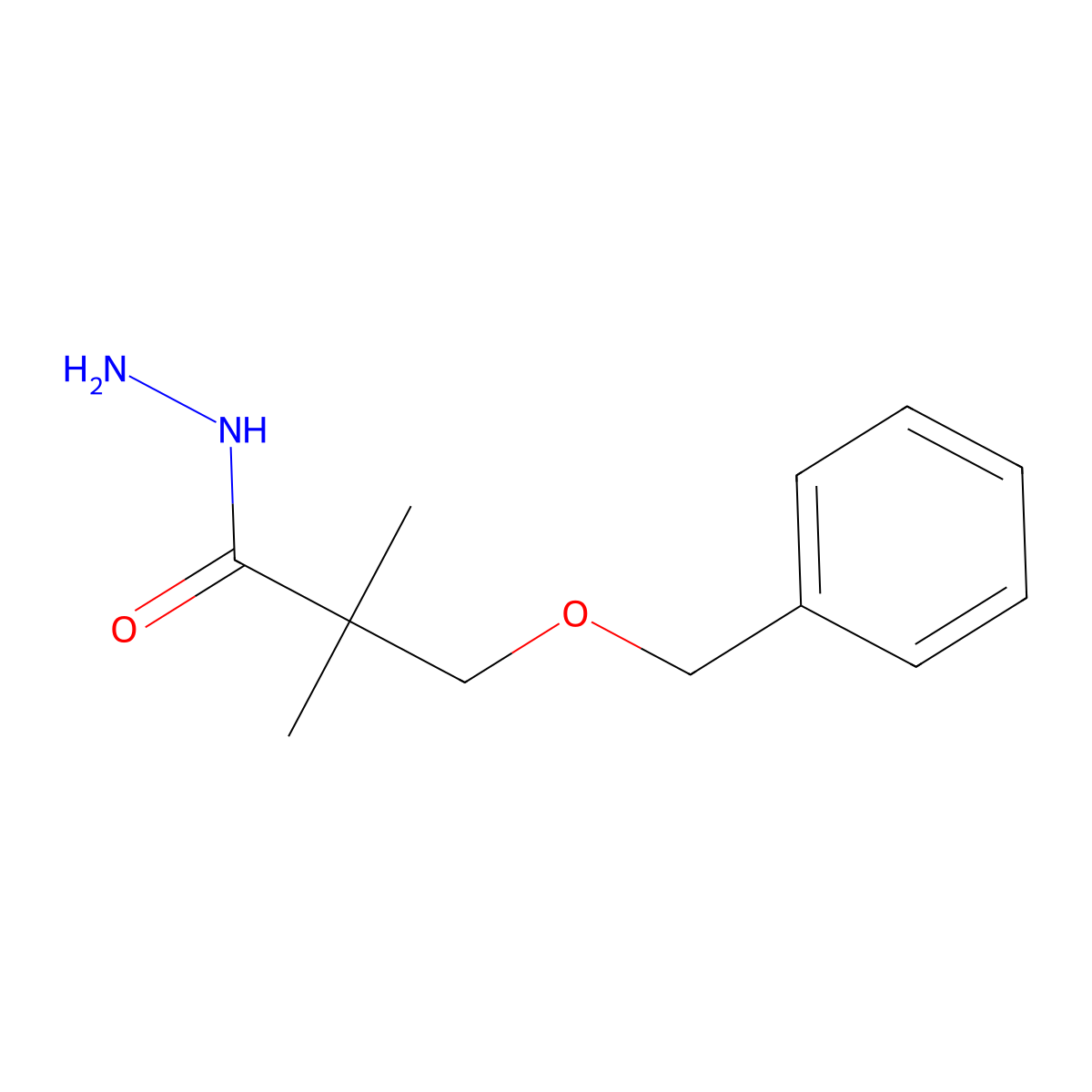 3-(Benzyloxy)-2,2-dimethylpropanehydrazide molecular structure, CAS 1533595-33-3