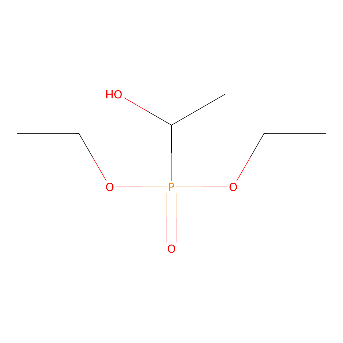 1-Diethoxyphosphorylethanol molecular structure, CAS 15336-73-9