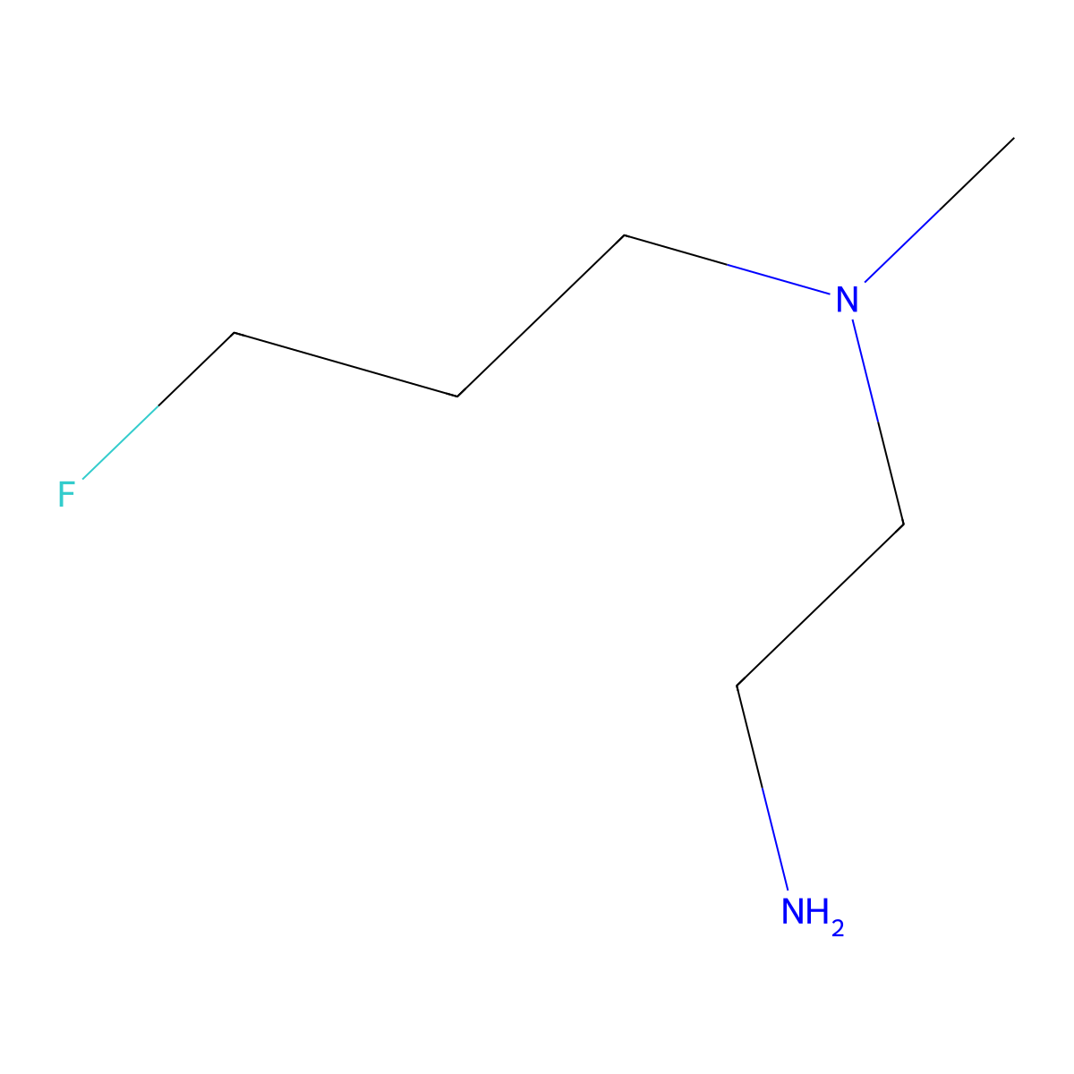 (2-Aminoethyl)(3-fluoropropyl)methylamine molecular structure, CAS 1533668-13-1
