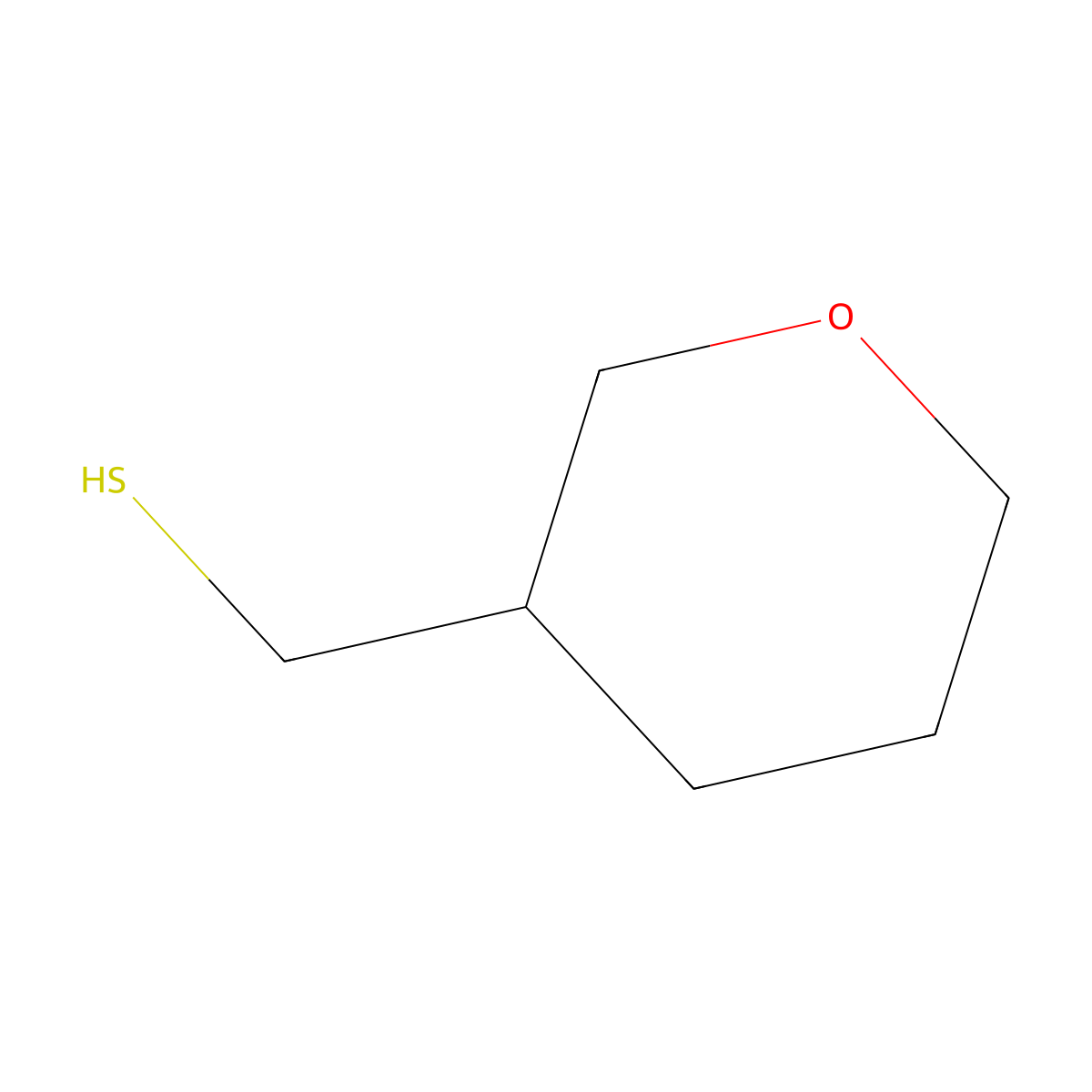 (Oxan-3-yl)methanethiol molecular structure, CAS 1533680-95-3