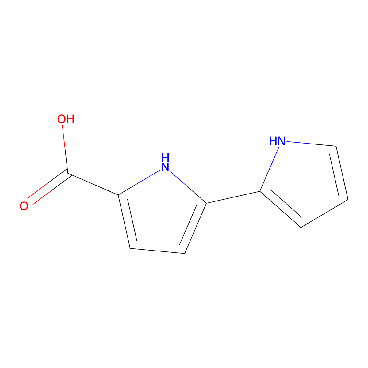 1H,1'H-[2,2'-Bipyrrole]-5-carboxylicacid molecular structure, CAS 1533733-98-0