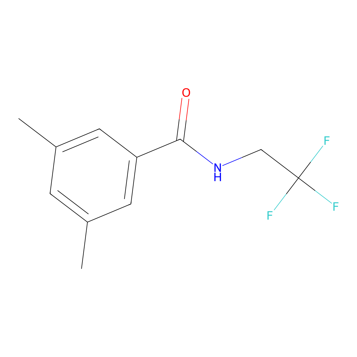 3,5-Dimethyl-N-(2,2,2-trifluoroethyl)benzamide molecular structure, CAS 1533767-67-7