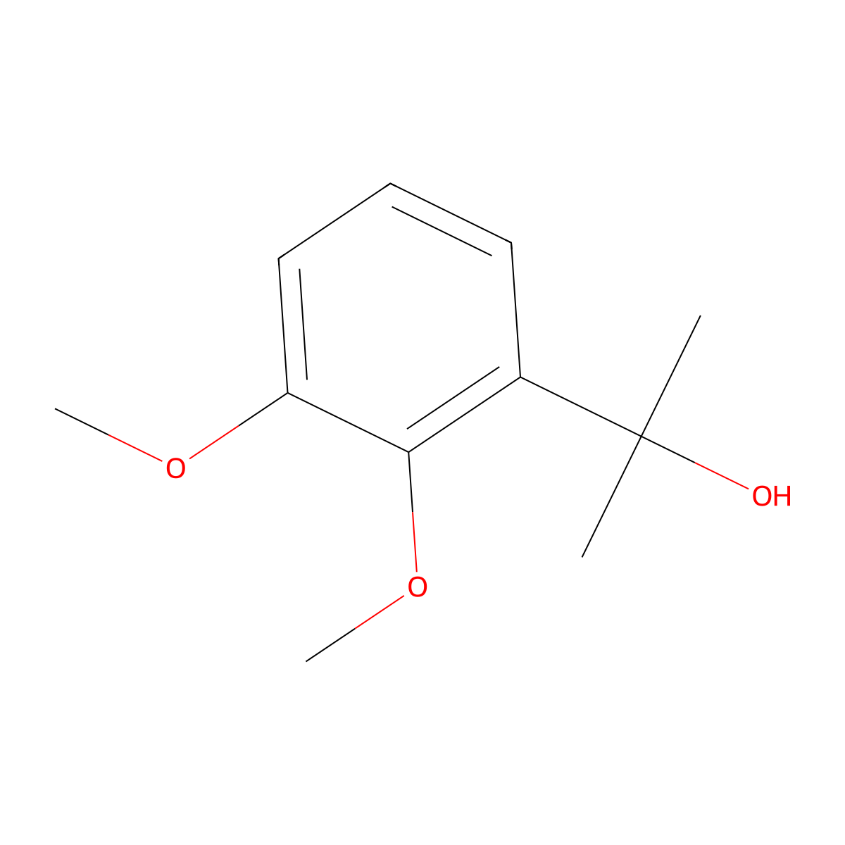 2-(2,3-Dimethoxyphenyl)propan-2-ol molecular structure, CAS 153390-68-2