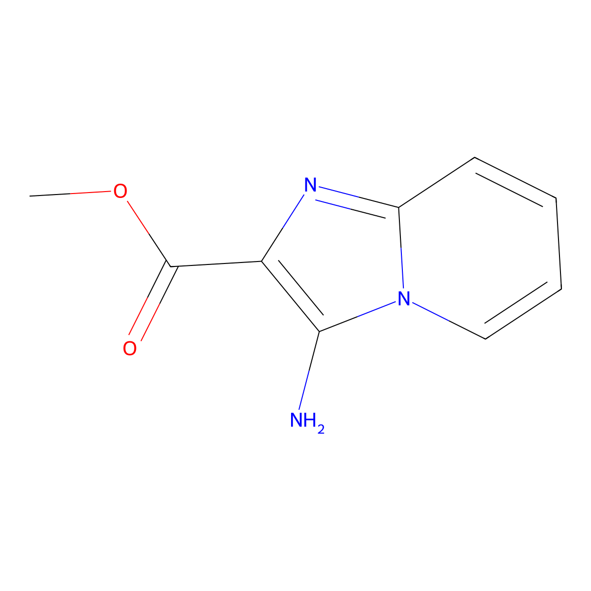 Methyl 3-aminoimidazo[1,2-a]pyridine-2-carboxylate molecular structure, CAS 1533928-86-7