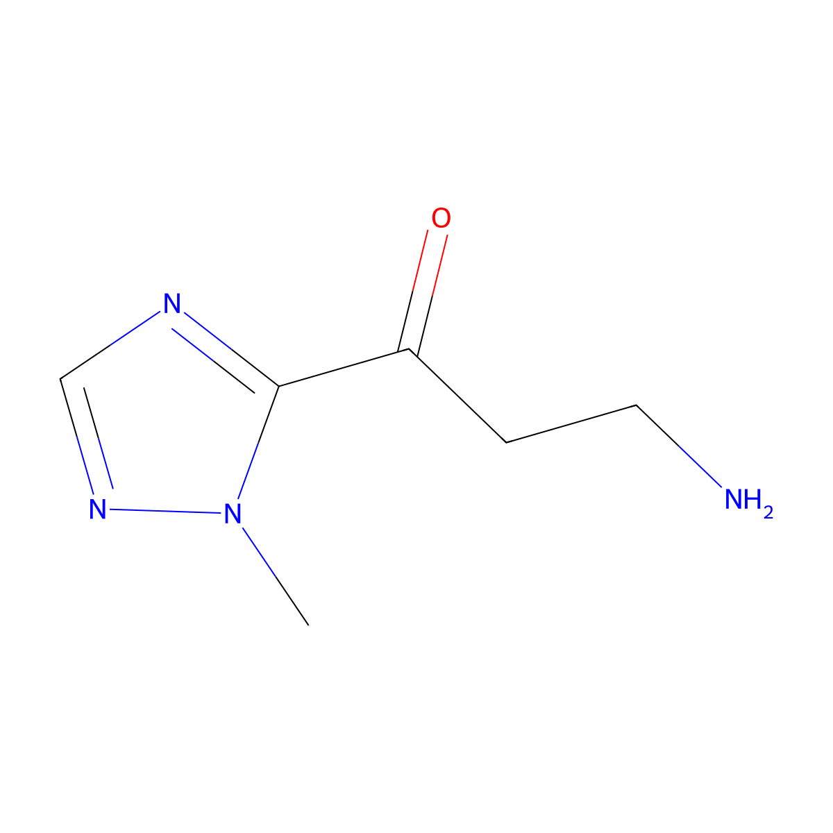 3-Amino-1-(1-methyl-1H-1,2,4-triazol-5-yl)propan-1-one molecular structure, CAS 1533954-17-4