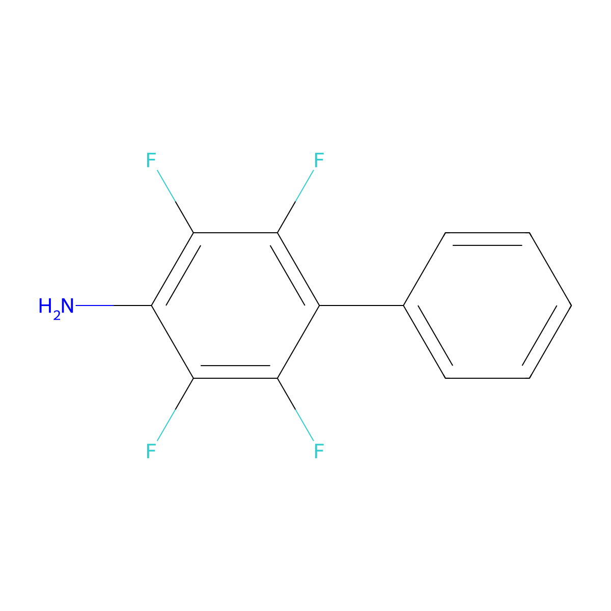 2,3,5,6-Tetrafluoro-[1,1'-biphenyl]-4-amine molecular structure, CAS 1534-70-9