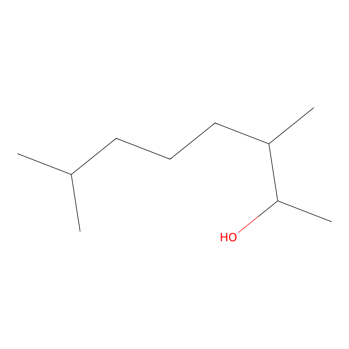 3,7-Dimethyl-2-octanol molecular structure, CAS 15340-96-2