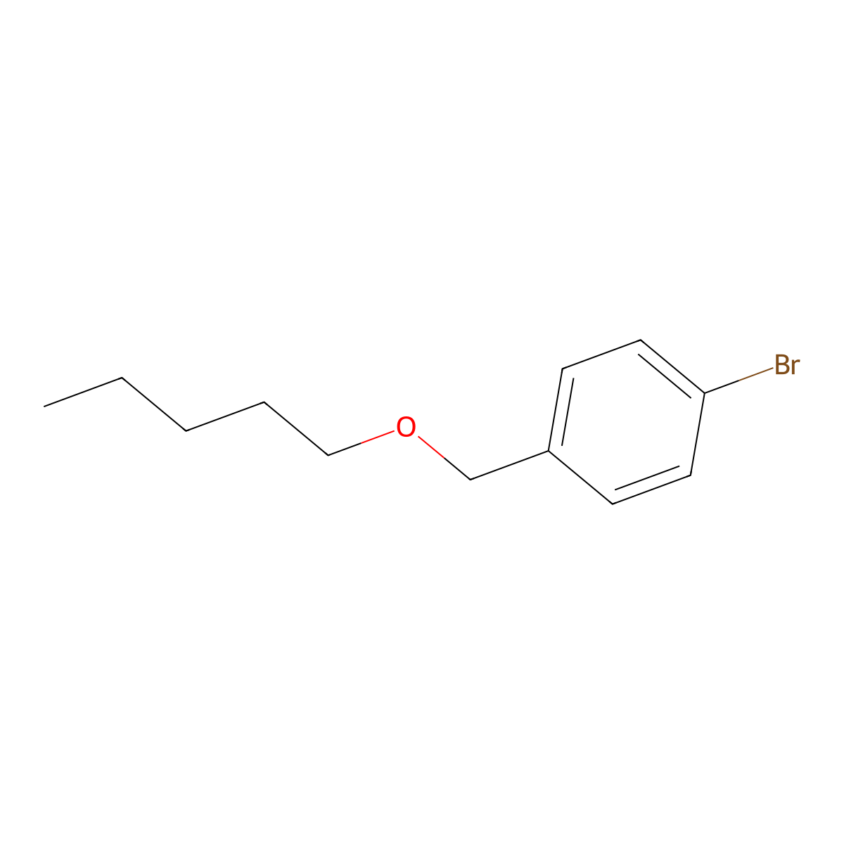 1-Bromo-4-((pentyloxy)methyl)benzene molecular structure, CAS 153407-09-1