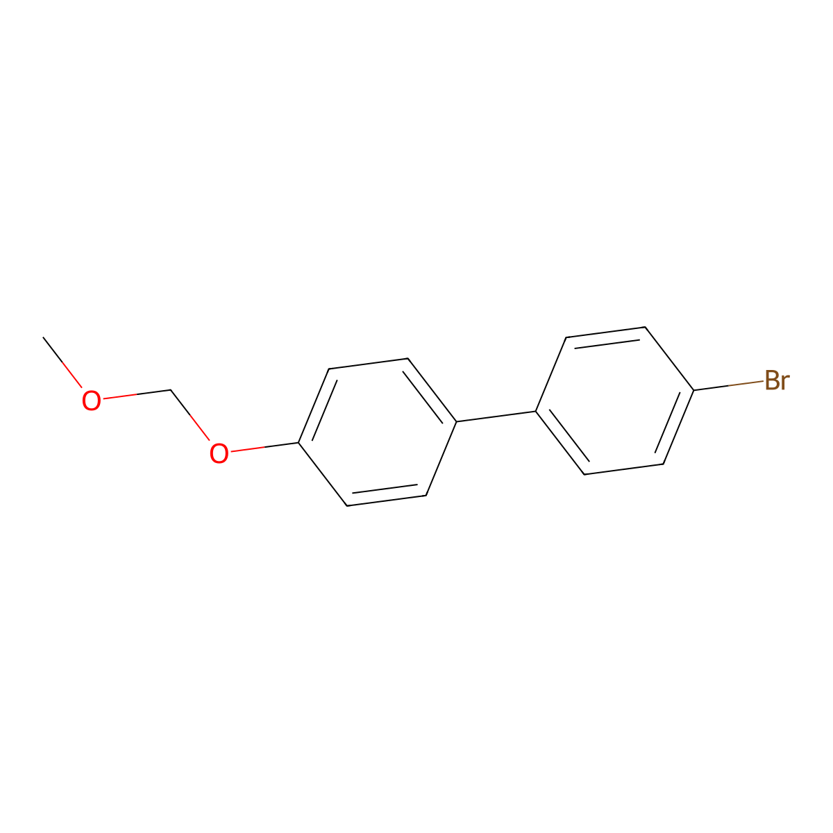 4-Bromo-4'-(methoxymethoxy)-1,1'-biphenyl molecular structure, CAS 153407-10-4