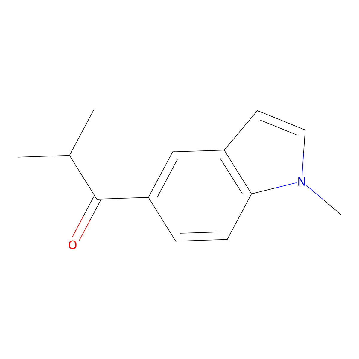 2-Methyl-1-(1-methyl-1H-indol-5-yl)-1-propanone molecular structure, CAS 1534110-10-5