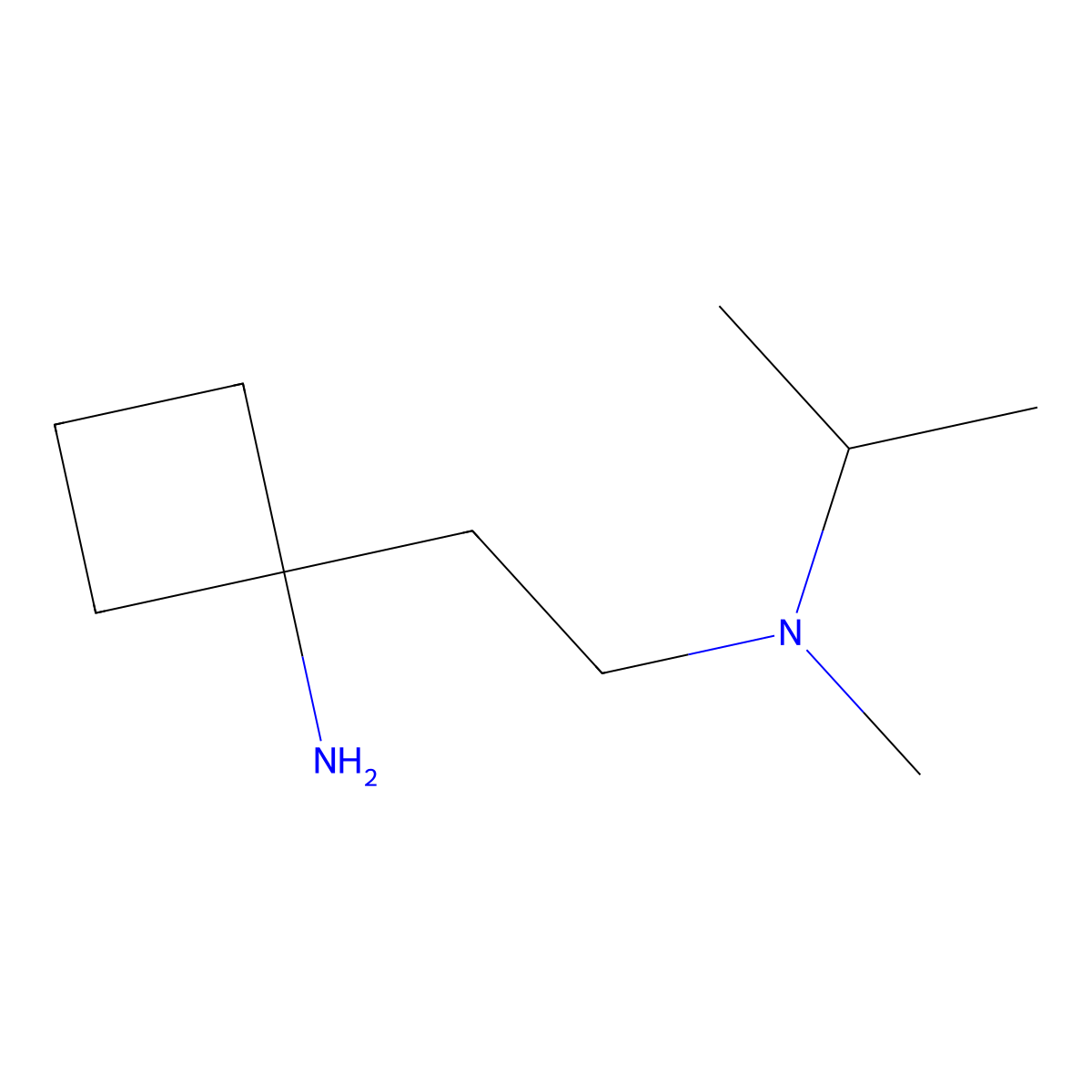 1-(2-(Isopropyl(methyl)amino)ethyl)cyclobutan-1-amine molecular structure, CAS 1534123-88-0