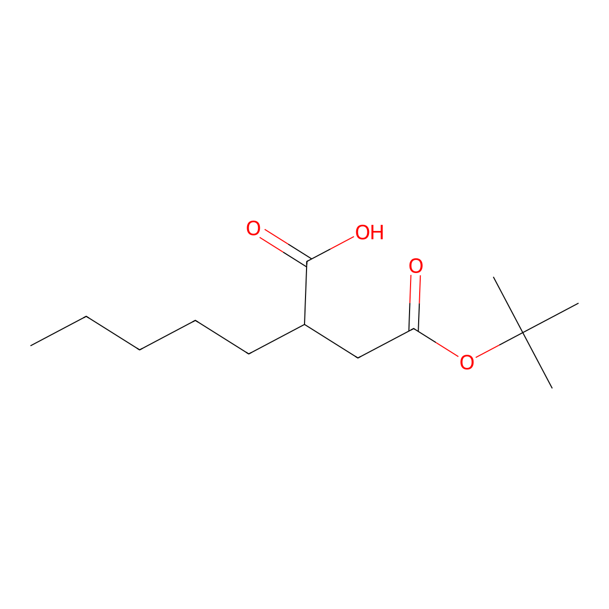 2-(R)-Pentylsuccinic acid 4-tert-butyl ester molecular structure, CAS 153427-69-1