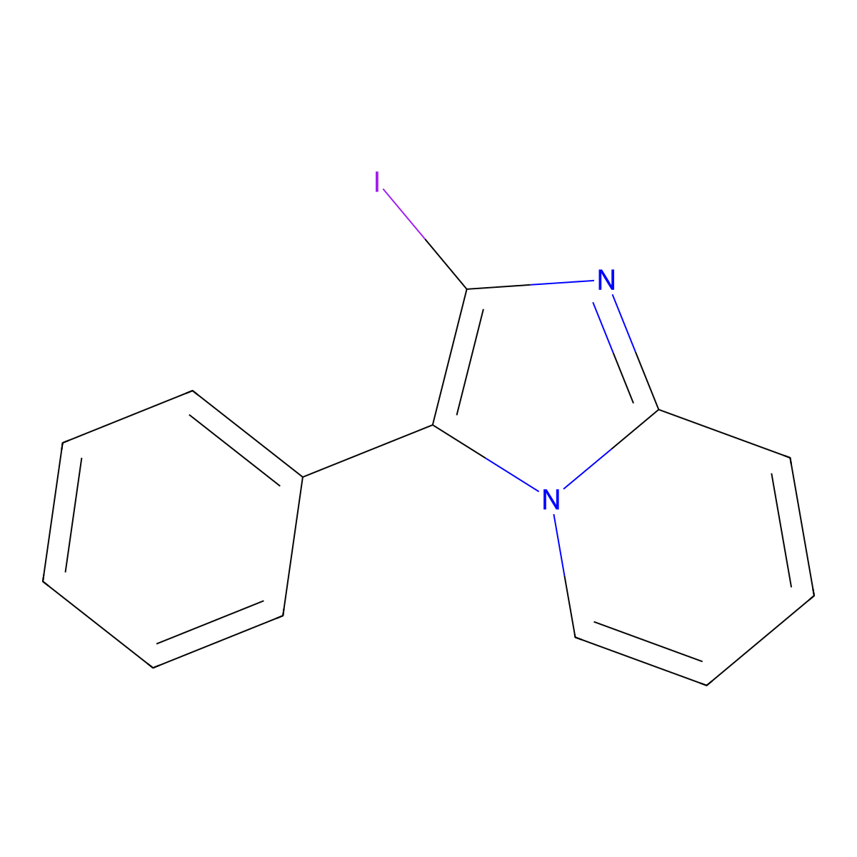 2-Iodo-3-phenylimidazo[1,2-a]pyridine molecular structure, CAS 1534326-13-0