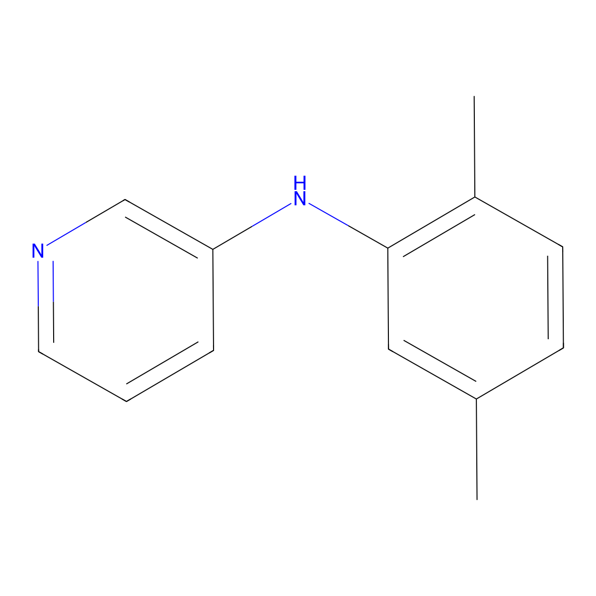 N-(2,5-dimethylphenyl)pyridin-3-amine molecular structure, CAS 1534344-27-8
